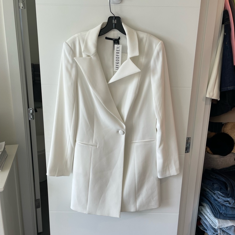 Vero Moda Women's White Blazer Coat